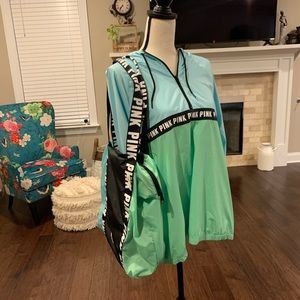 PINK Anorak Jacket with matching bag